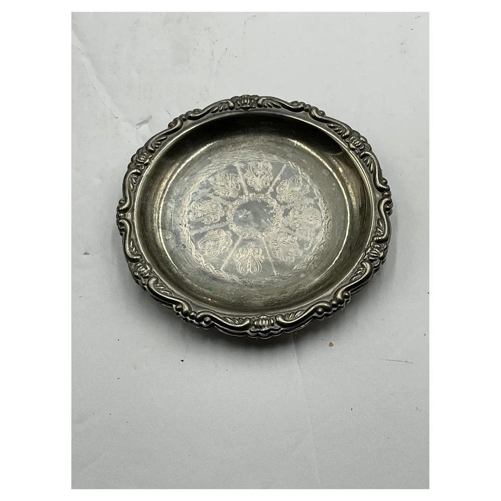 Vintage‎ Jewish Passover Seder Set Silver-Plated Ritual Plates 6